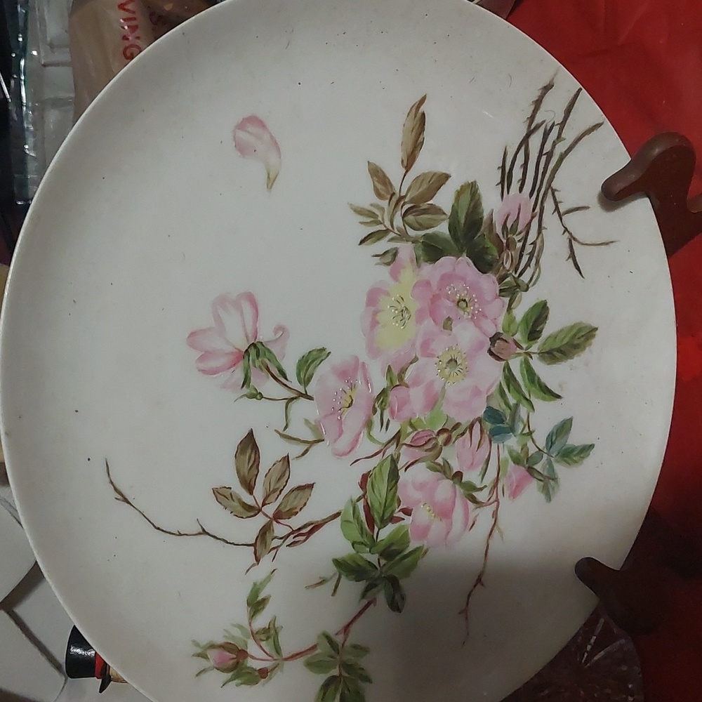 ANTIQUE LIMOGES FRANCE  PORCELAIN CHARGER PLATE